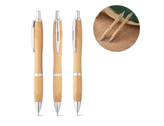Esferogrfica em Bambu com Clipe