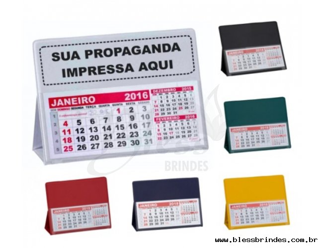 Calendrio de Mesa Pequeno PVC